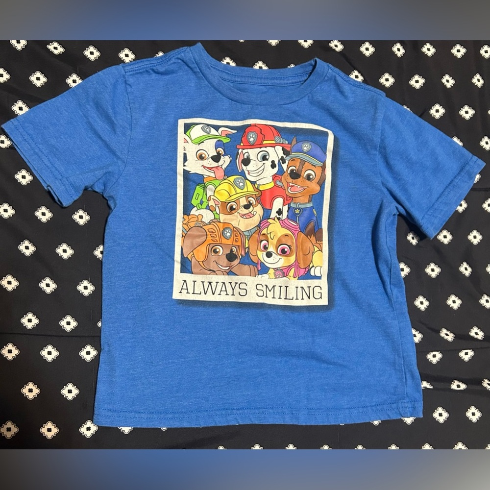 Paw patrol Nick Jr kids short sleeve blue t-shirt- size 4t